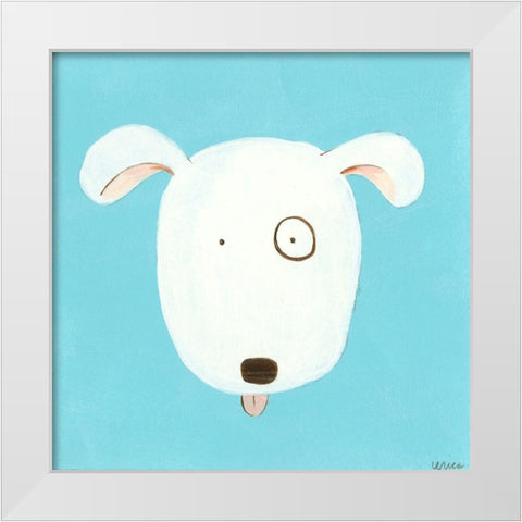Kiki White Modern Wood Framed Art Print by Vess, June Erica