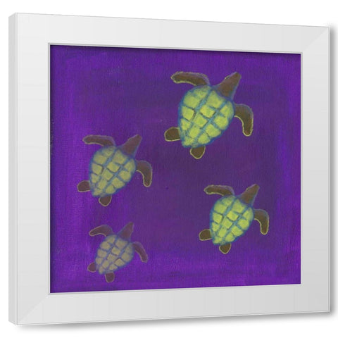 Wave Riders IV White Modern Wood Framed Art Print by Ludwig, Alicia