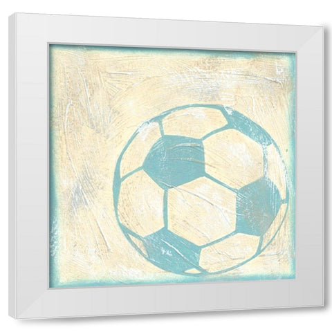 Soccer Rules White Modern Wood Framed Art Print by Zarris, Chariklia