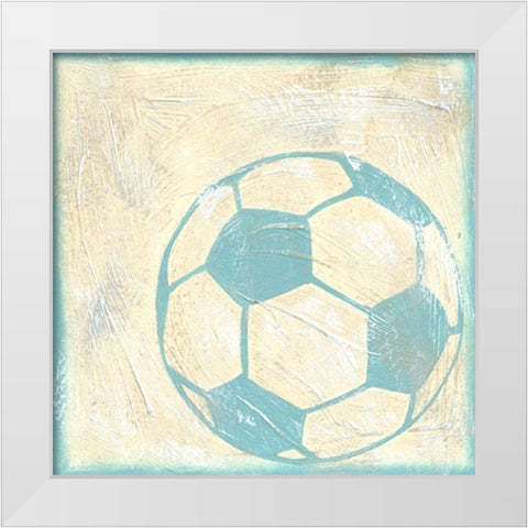 Soccer Rules White Modern Wood Framed Art Print by Zarris, Chariklia