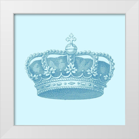 Prince Crown II White Modern Wood Framed Art Print by Vision Studio