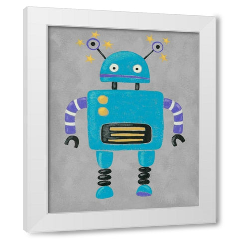 Take me to your Leader I White Modern Wood Framed Art Print by Zarris, Chariklia