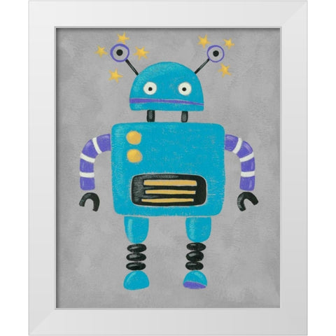 Take me to your Leader I White Modern Wood Framed Art Print by Zarris, Chariklia