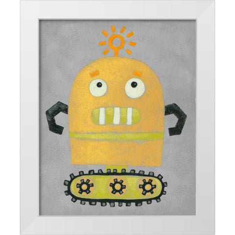 Take me to your Leader II White Modern Wood Framed Art Print by Zarris, Chariklia