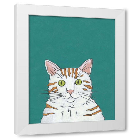 Pet Portraits III White Modern Wood Framed Art Print by Zarris, Chariklia