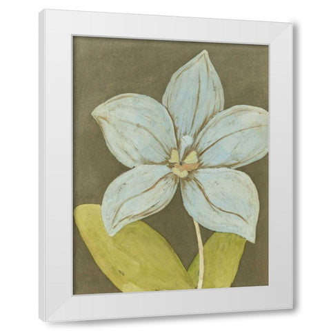Orchid and Earth II White Modern Wood Framed Art Print by Meagher, Megan
