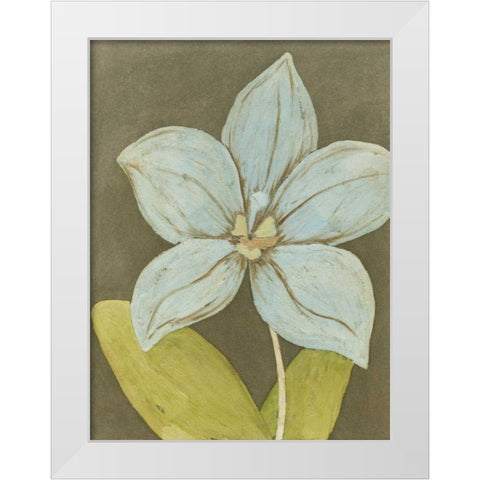 Orchid and Earth II White Modern Wood Framed Art Print by Meagher, Megan