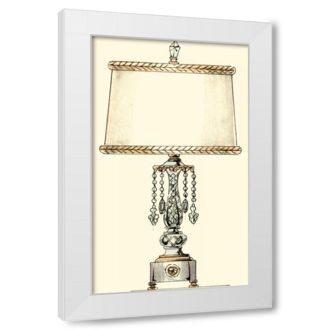 Boudoir Lamp II White Modern Wood Framed Art Print by Unknown