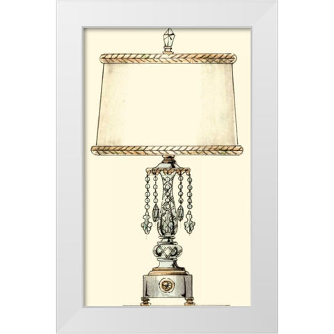 Boudoir Lamp II White Modern Wood Framed Art Print by Unknown