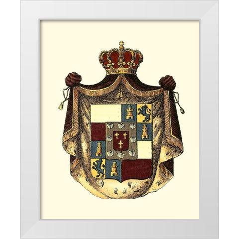 Regal Crest II White Modern Wood Framed Art Print by Vision Studio
