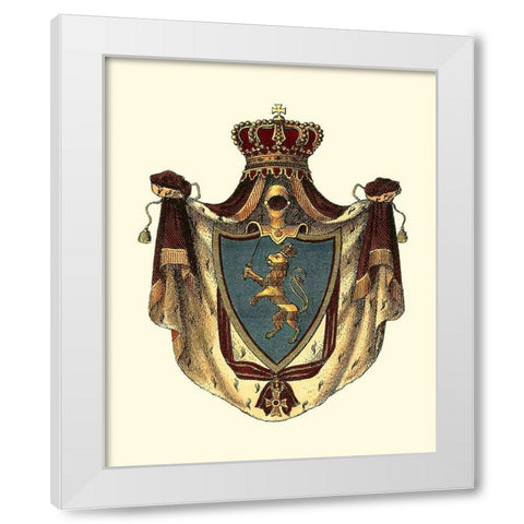Regal Crest VI White Modern Wood Framed Art Print by Vision Studio