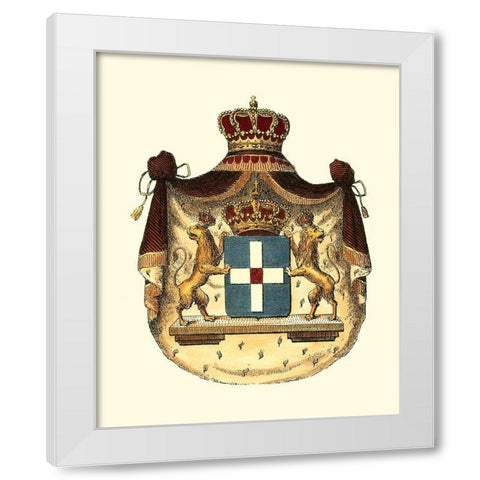 Regal Crest VII White Modern Wood Framed Art Print by Vision Studio