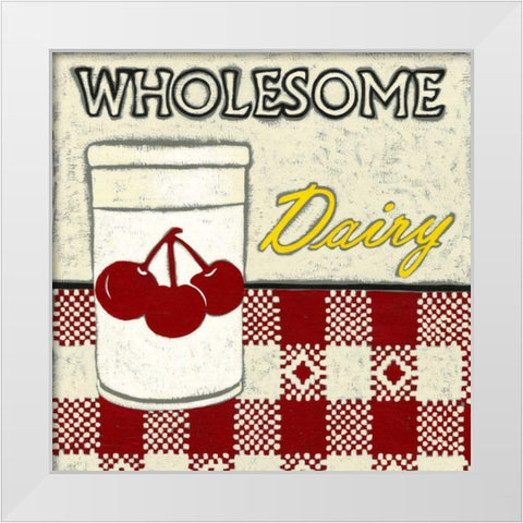 Wholesome Dairy White Modern Wood Framed Art Print by Zarris, Chariklia