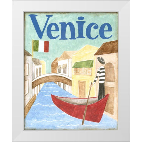 Venice White Modern Wood Framed Art Print by Meagher, Megan