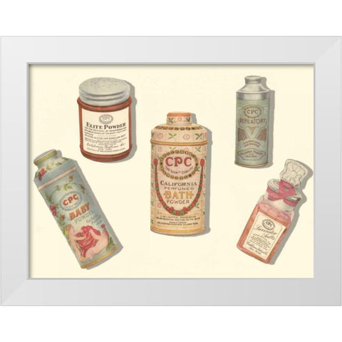 Vintage Boudoir IV White Modern Wood Framed Art Print by unknown