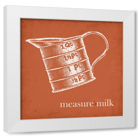 Cottage Kitchen IV White Modern Wood Framed Art Print by Fagalde, Jarman