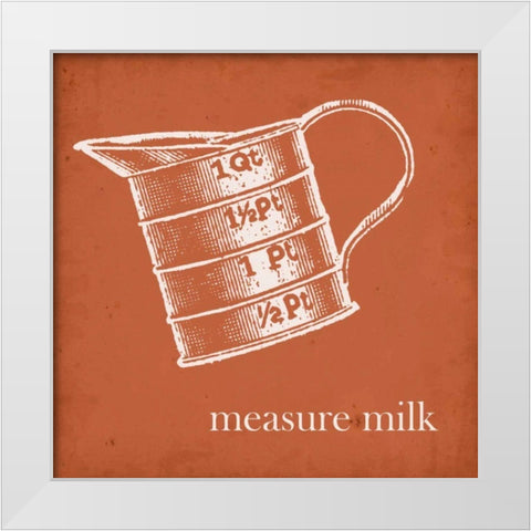 Cottage Kitchen IV White Modern Wood Framed Art Print by Fagalde, Jarman