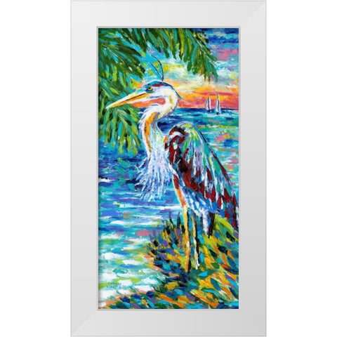 Beach Comber II White Modern Wood Framed Art Print by Vitaletti, Carolee