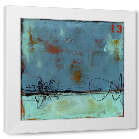 Blue Bay Marina I White Modern Wood Framed Art Print by Ashley, Erin