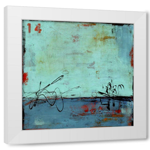 Blue Bay Marina II White Modern Wood Framed Art Print by Ashley, Erin
