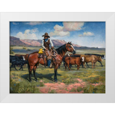 A Good Hand White Modern Wood Framed Art Print by Sorenson, Jack