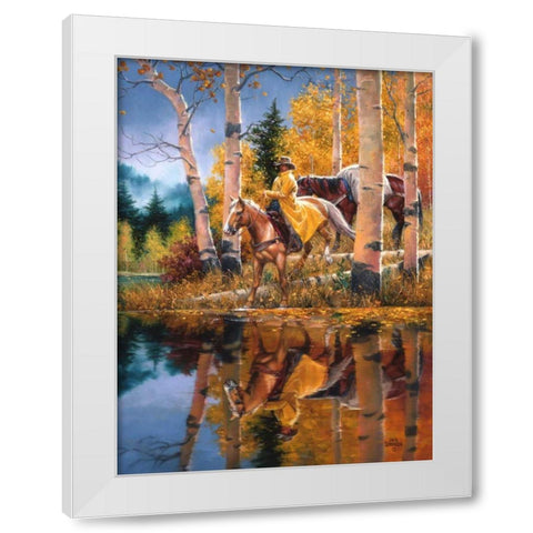 When all that Glitters White Modern Wood Framed Art Print by Sorenson, Jack