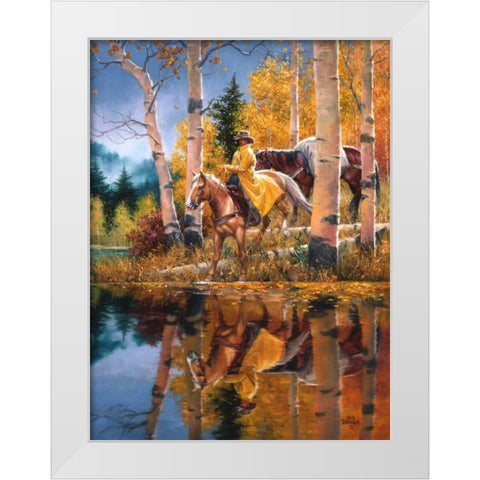 When all that Glitters White Modern Wood Framed Art Print by Sorenson, Jack