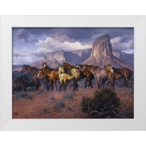 The Lookouts White Modern Wood Framed Art Print by Sorenson, Jack