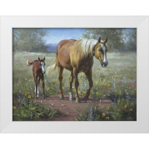 Comin In White Modern Wood Framed Art Print by Sorenson, Jack