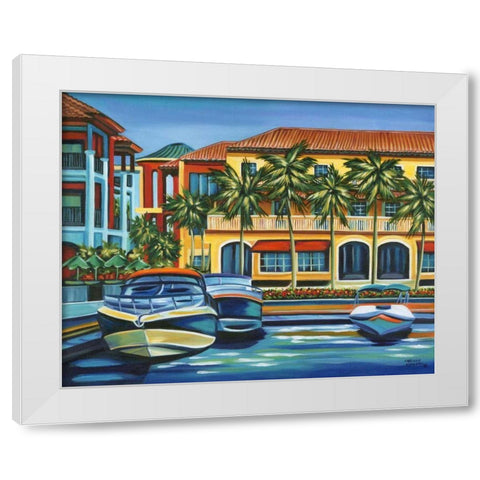 Tropical Rendezvous II White Modern Wood Framed Art Print by Vitaletti, Carolee