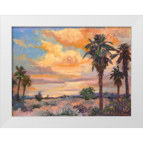Desert Repose I White Modern Wood Framed Art Print by Oleson, Nanette