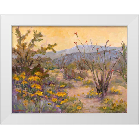 Desert Repose IV White Modern Wood Framed Art Print by Oleson, Nanette