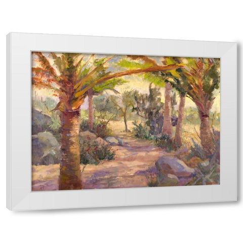 Desert Repose V White Modern Wood Framed Art Print by Oleson, Nanette