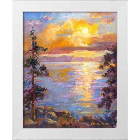 Western Vistas I White Modern Wood Framed Art Print by Oleson, Nanette