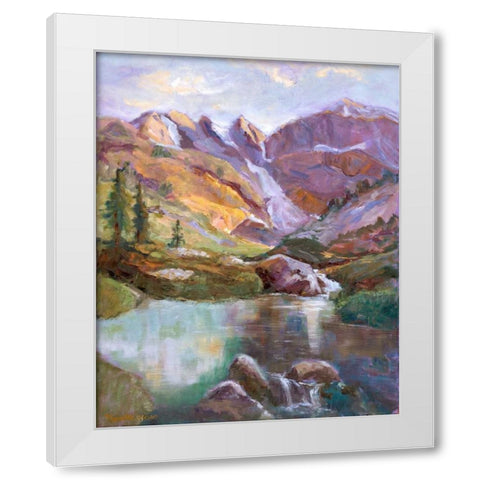 Western Vistas II White Modern Wood Framed Art Print by Oleson, Nanette