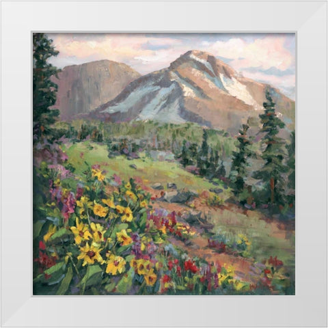 Western Vistas III White Modern Wood Framed Art Print by Oleson, Nanette