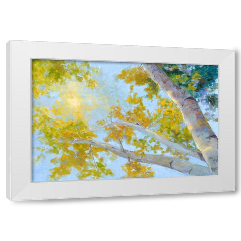 Aspen Canopy White Modern Wood Framed Art Print by Oleson, Nanette