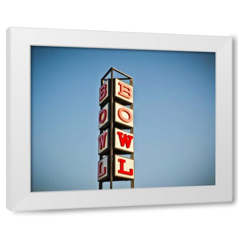 Vintage Bowl I White Modern Wood Framed Art Print by Recapturist