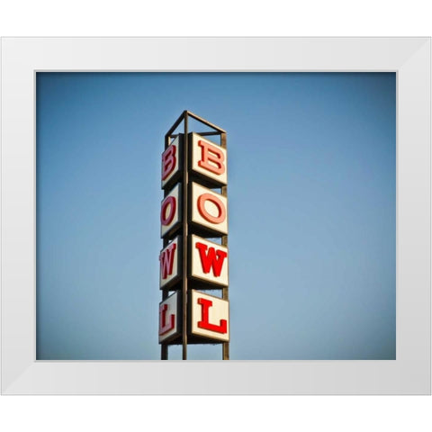 Vintage Bowl I White Modern Wood Framed Art Print by Recapturist