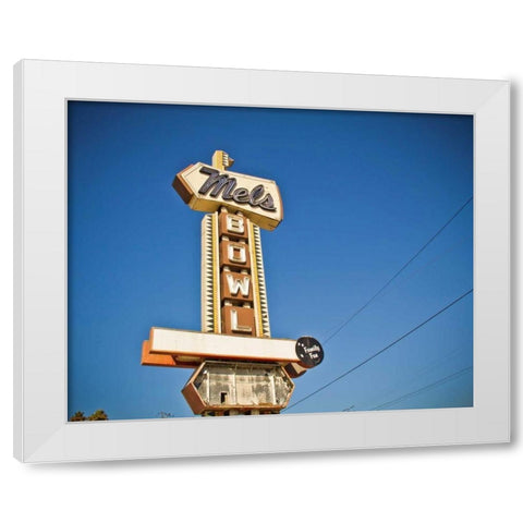 Vintage Bowl II White Modern Wood Framed Art Print by Recapturist