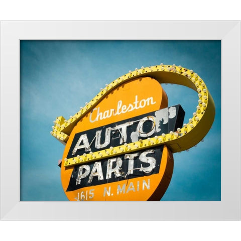 Vintage Retail I White Modern Wood Framed Art Print by Recapturist