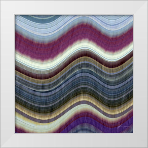 Rumba II White Modern Wood Framed Art Print by Burghardt, James