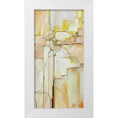 Cliff Dwellers I White Modern Wood Framed Art Print by Burghardt, James