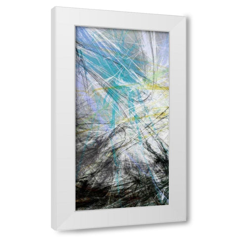 Crosstalk Panel I White Modern Wood Framed Art Print by Burghardt, James