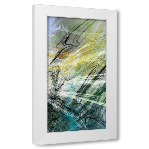 Crosstalk Panel II White Modern Wood Framed Art Print by Burghardt, James