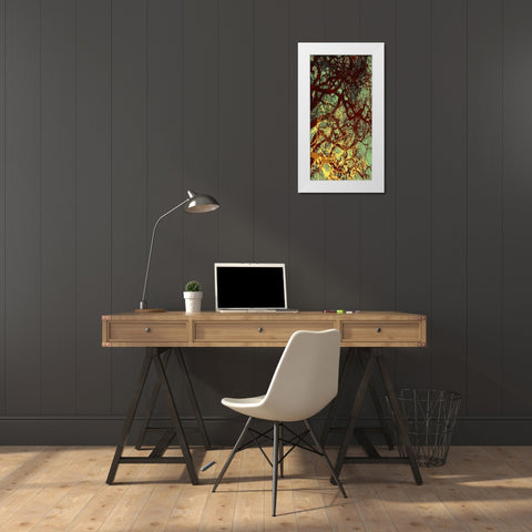 Entangle I White Modern Wood Framed Art Print by Burghardt, James