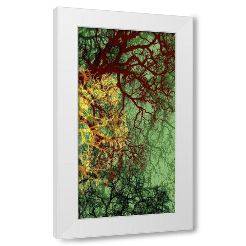 Entangle II White Modern Wood Framed Art Print by Burghardt, James