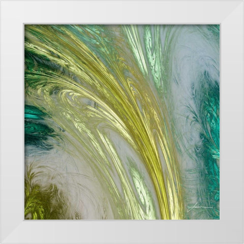 Altitude II White Modern Wood Framed Art Print by Burghardt, James