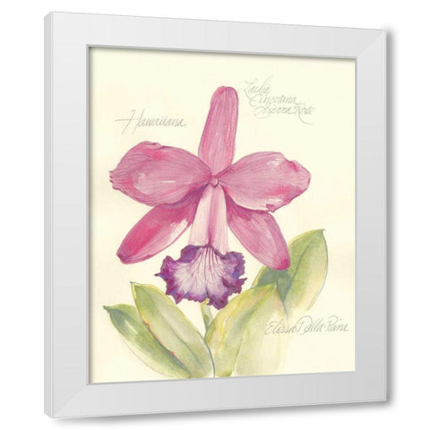 Elissas Garden V White Modern Wood Framed Art Print by Della-Piana, Elissa