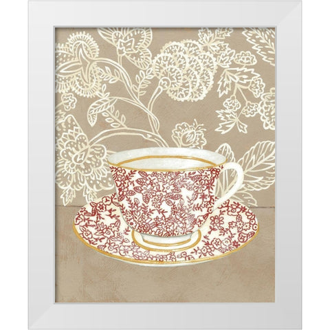 High Tea III White Modern Wood Framed Art Print by Zarris, Chariklia